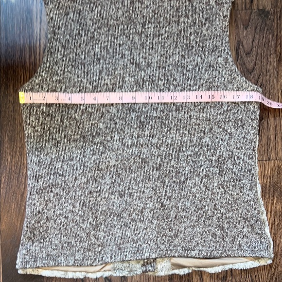 Tribal Brown Soft Faux Fur Vest - Picture 4 of 10